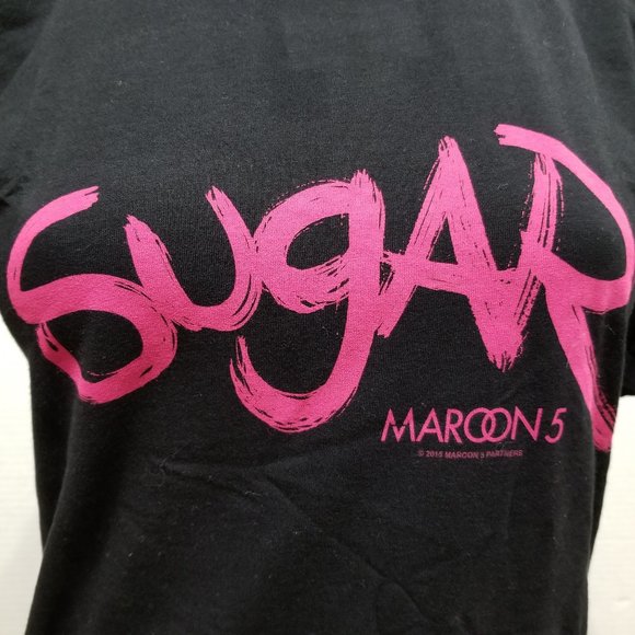 Maroon 5 shirt Small Sugar single graphic slogan band merch - Picture 5 of 9